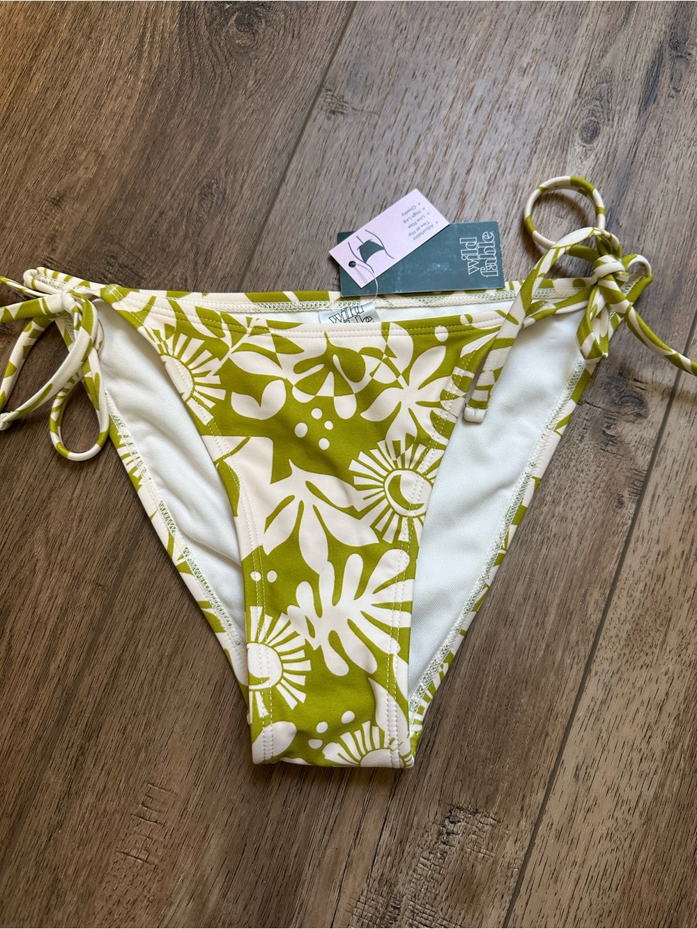 NWT! Wild Fable Bikini Bottoms, Cheeky, Resortwear, Beach, High Leg, Ties, Small